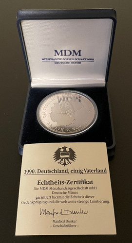 Medaille deutsche einheit 1990 - medaille,