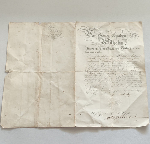 Urkunde auf papier von - urkunde,
