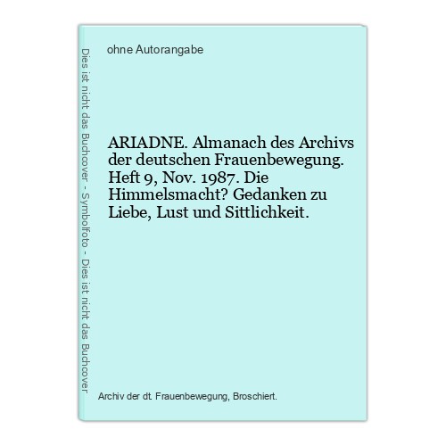 Ariadne almanach des - ariadne.,