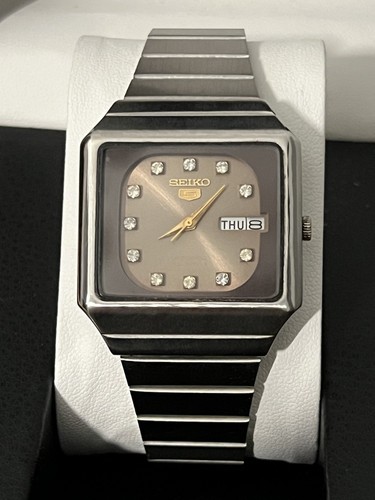 Seiko 6309 6100 brown square - 6309,