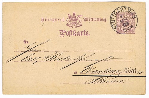 Württemberg ganzsache 26 - ganzsache,